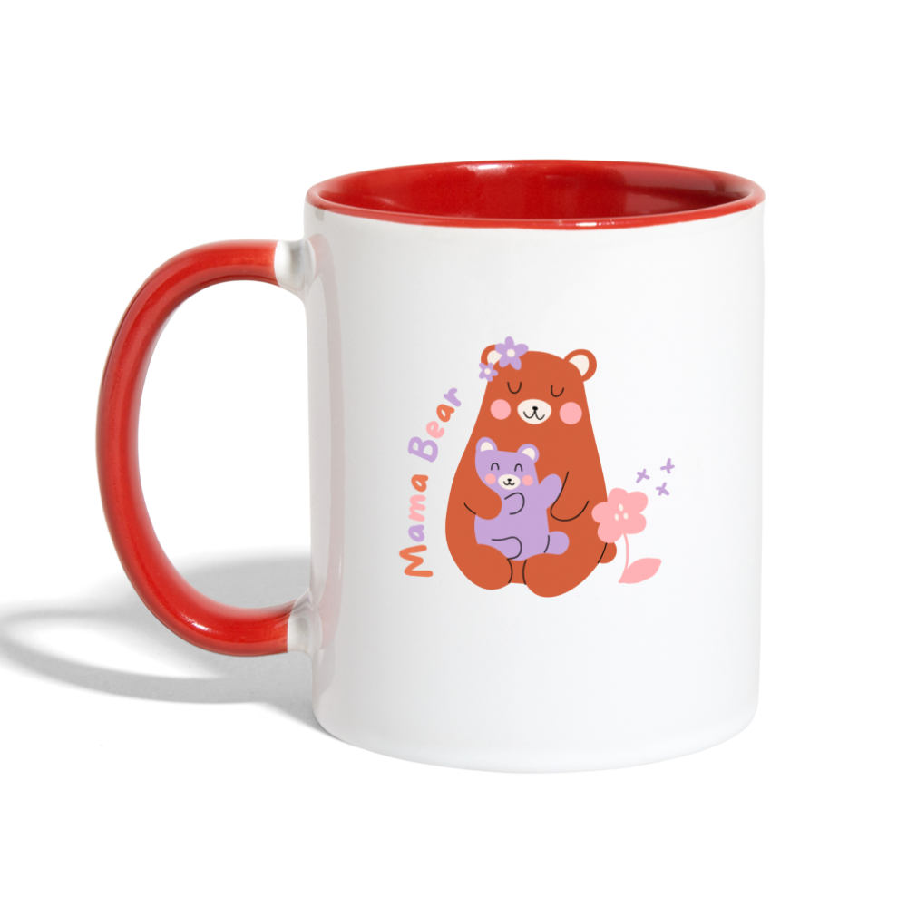 Mama Bear Mug - white/red