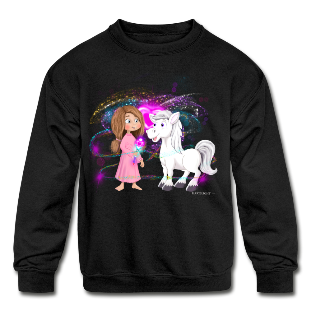 Kids' Crewneck Sweatshirt - black