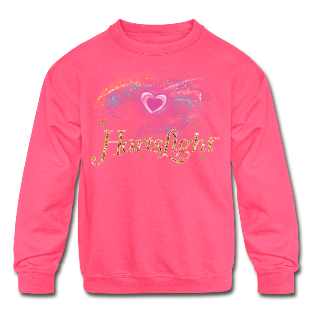 Kids' Crewneck Sweatshirt - neon pink