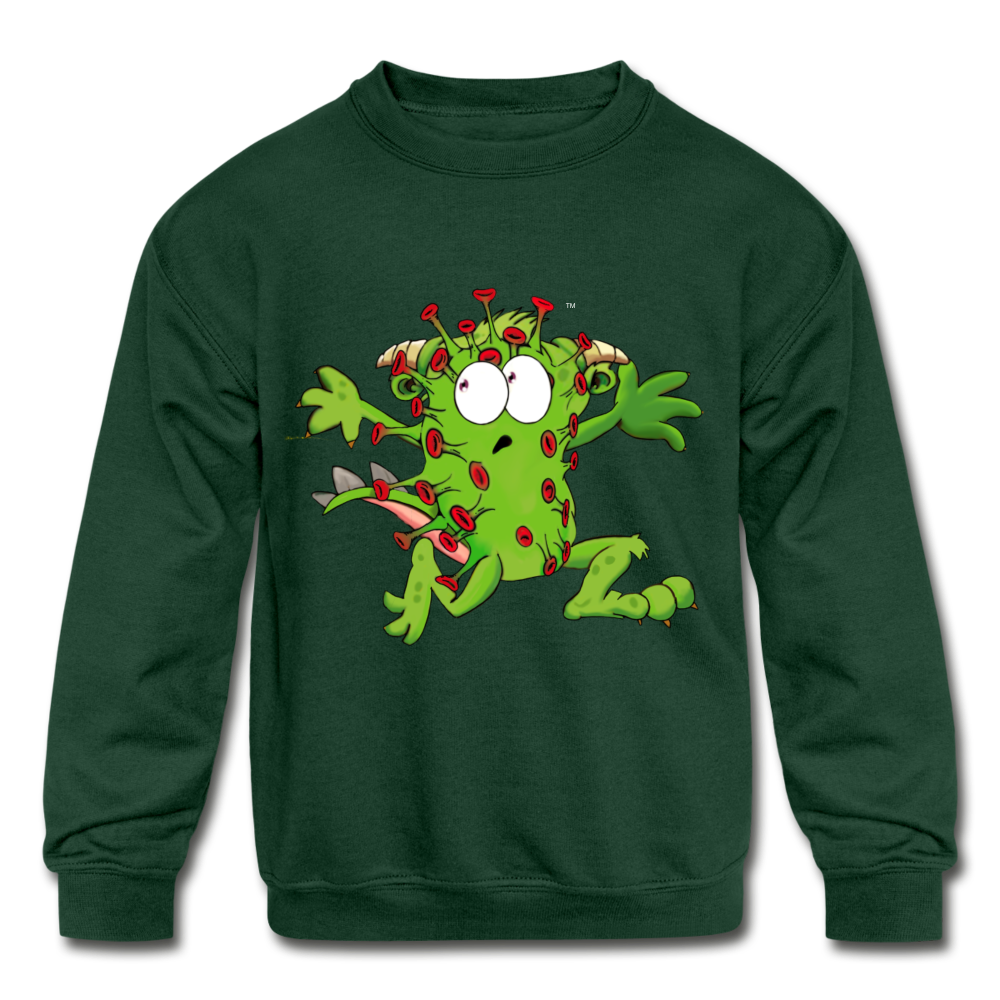 Kids' Crewneck Sweatshirt - forest green