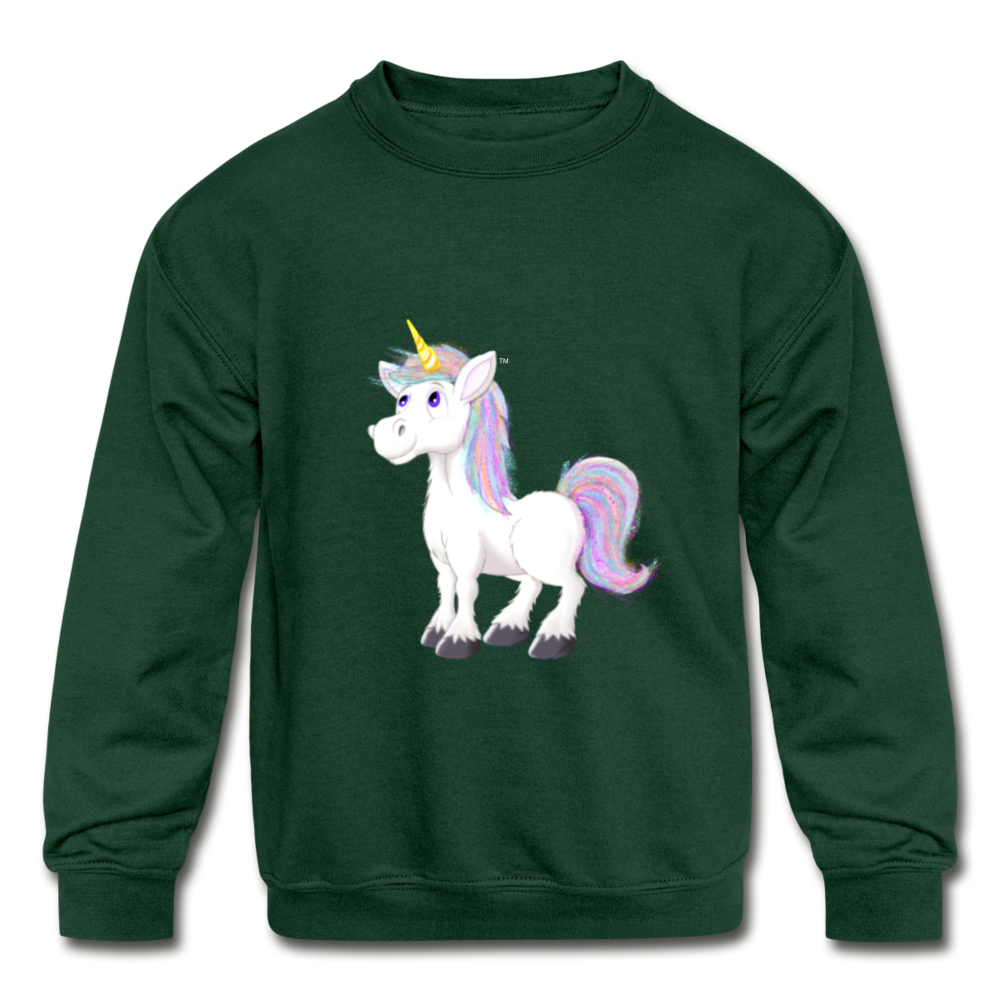 Kids' Crewneck Sweatshirt - forest green