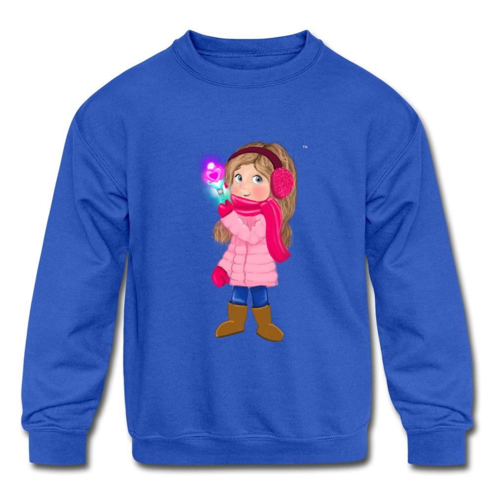 Shae  Kid's Crewneck Sweatshirt - royal blue