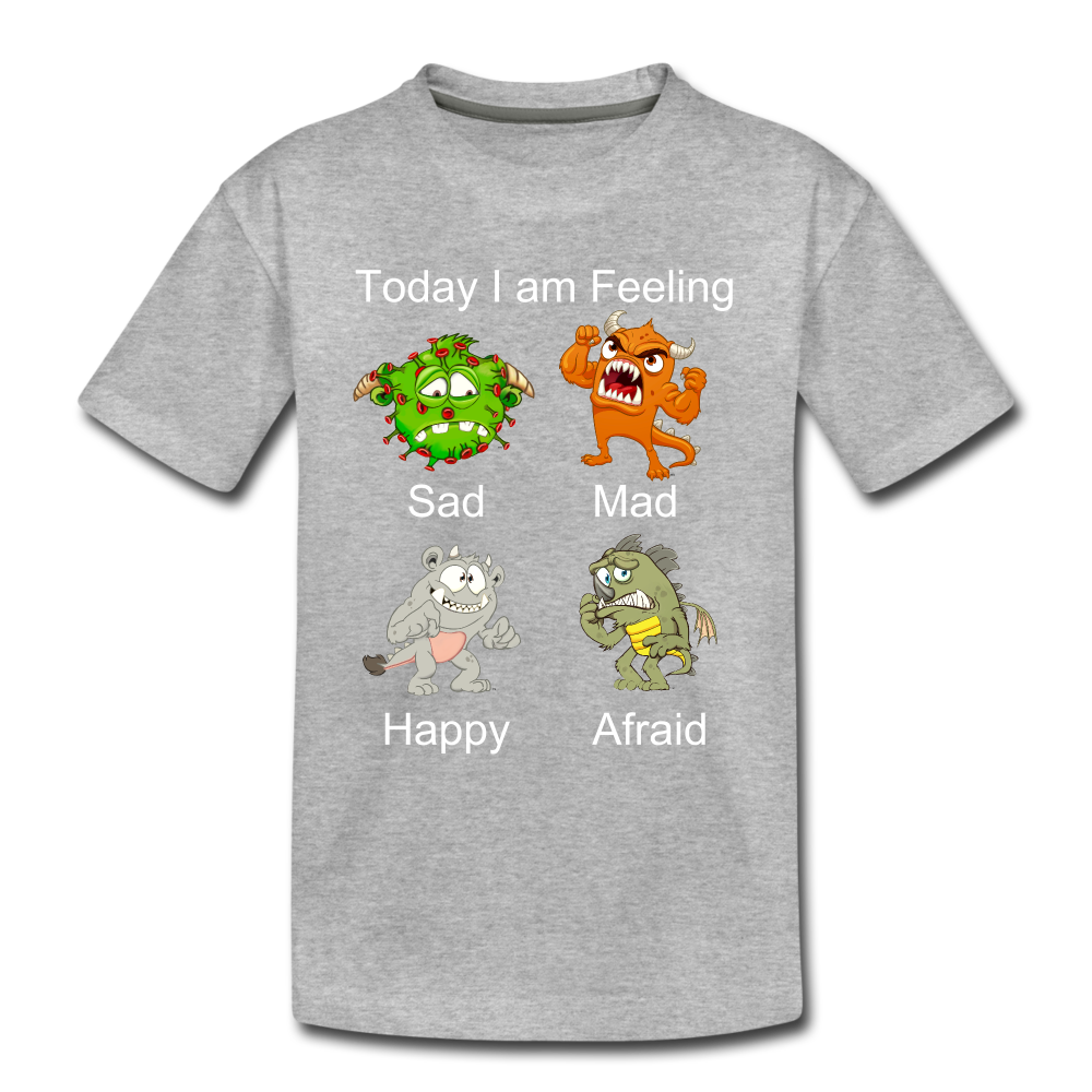 Kids' Today I am Feeling T-Shirt - heather gray
