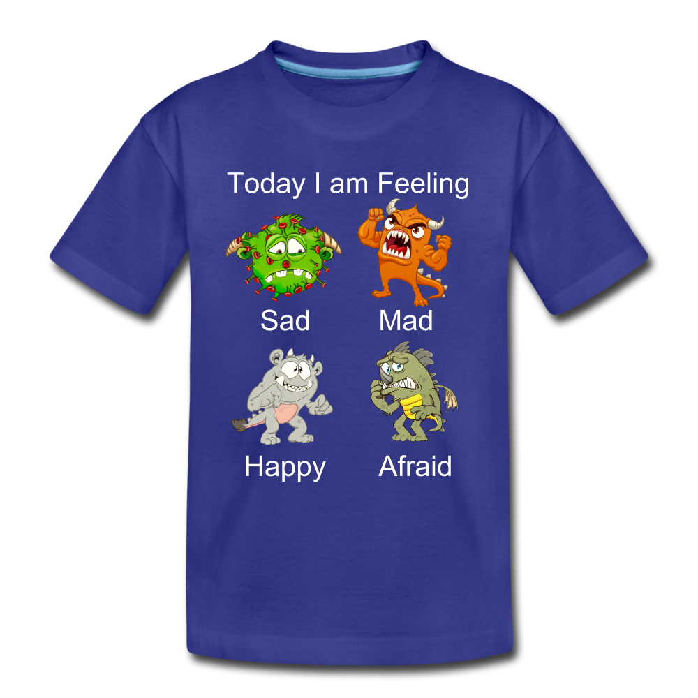 Kids' Today I am Feeling T-Shirt - royal blue