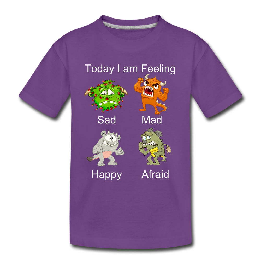 Kids' Today I am Feeling T-Shirt - purple