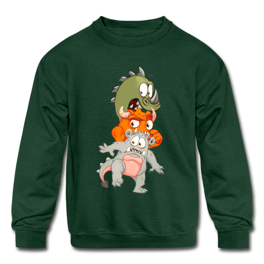 Kids' Crewneck Sweatshirt - forest green