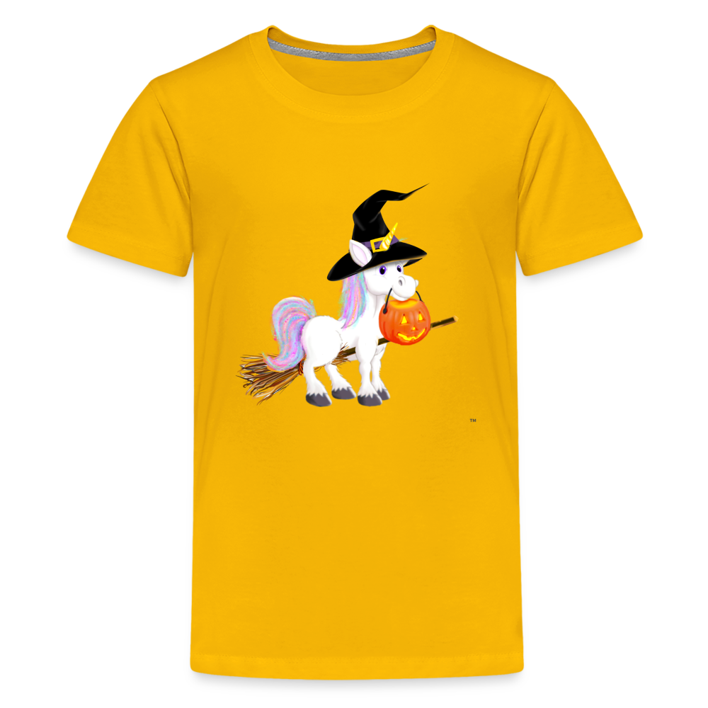 Giver in Halloween costume, Halloween T-shirt // Fall t-shirts, toddler tee - sun yellow